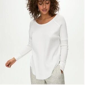TNA Aritzia Alder Waffle Thermal Long Sleeve Top